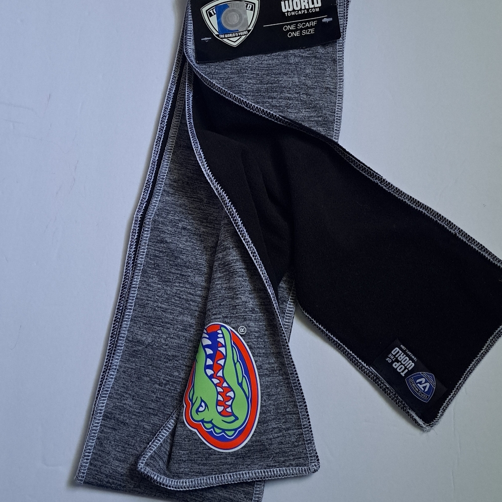 Florida Gators Sports Scarf Grey Black Purple Yellow Unisex One Size New